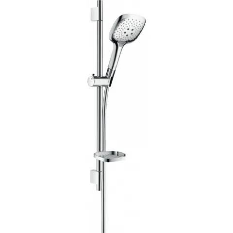 Душевой набор Hansgrohe Raindance Select E 150 3jet со штангой 65 см и мыльницей, хром