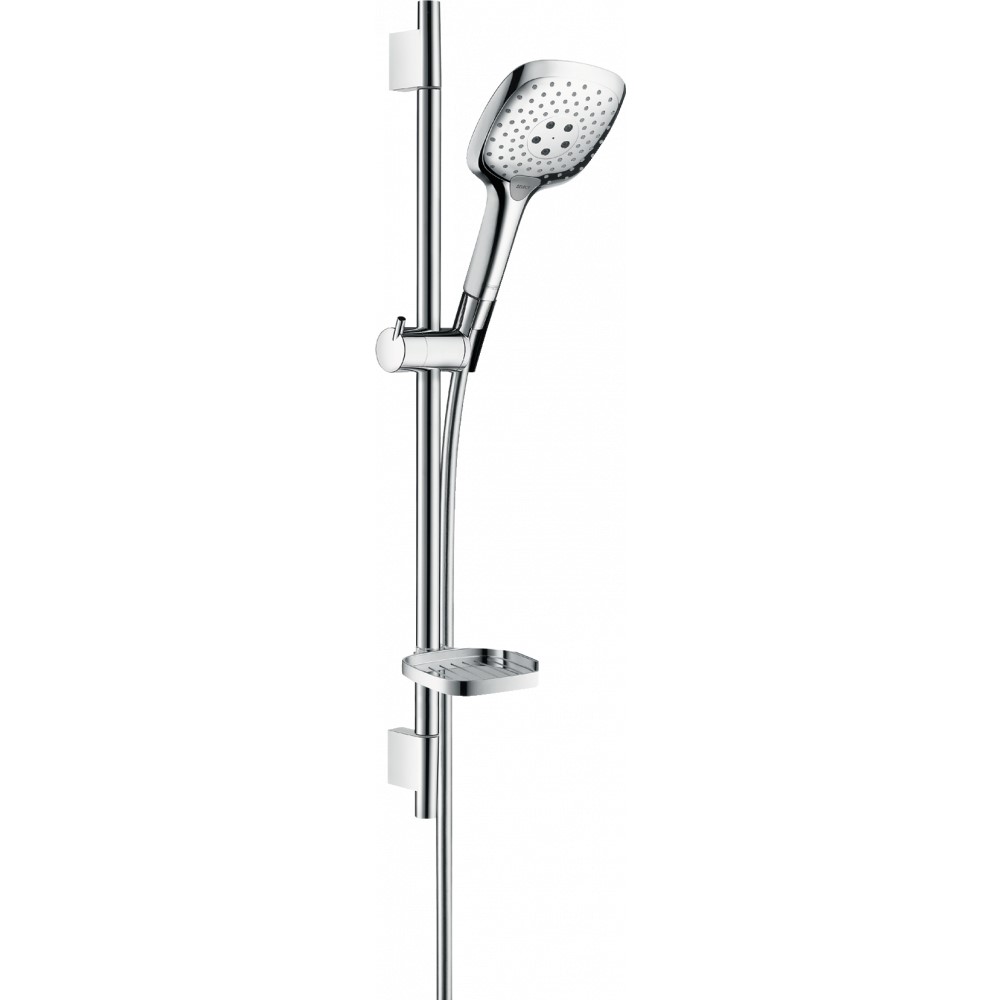 Душевой набор Hansgrohe Raindance Select E 150 3jet со штангой 65 см и мыльницей, хром