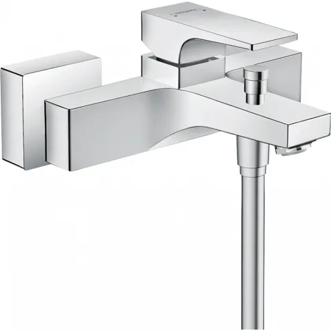 Смеситель Hansgrohe Metropol для ванны, однорычажный, внешнего монтажа, с рычажной рукояткой, хром