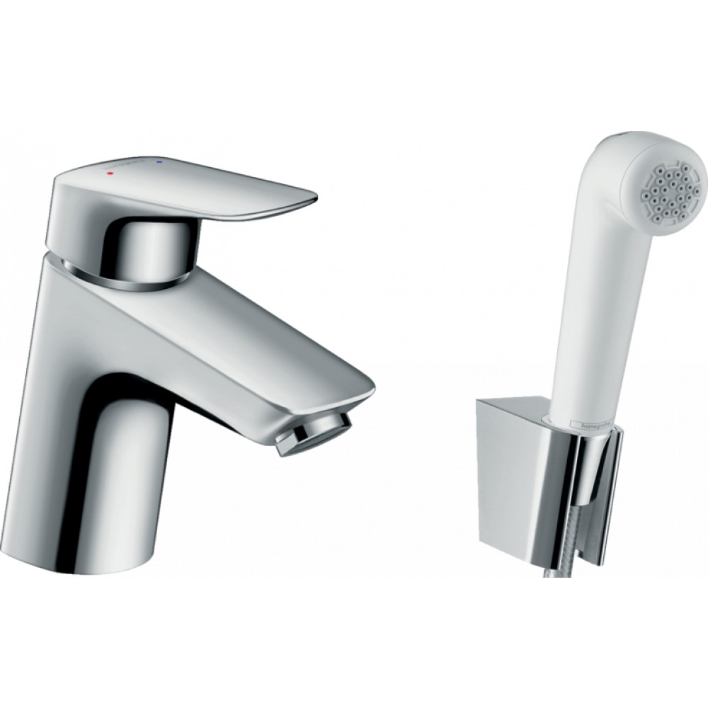 Смеситель Hansgrohe Logis для раковины с гигиеническим душем, хром