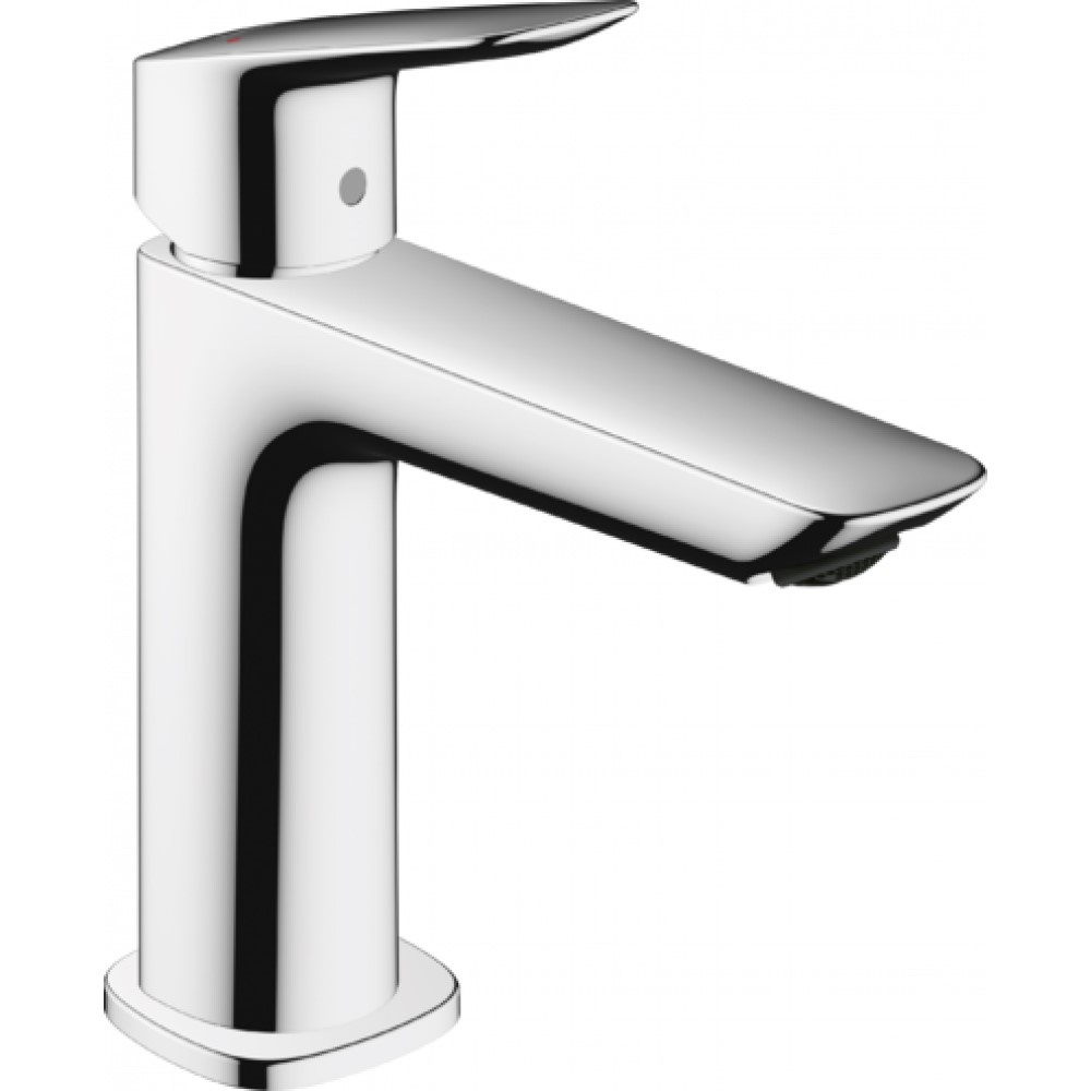 Смеситель для раковины Hansgrohe Logis, однорычажный, 110 Fine, без сливного гарнитура, хром