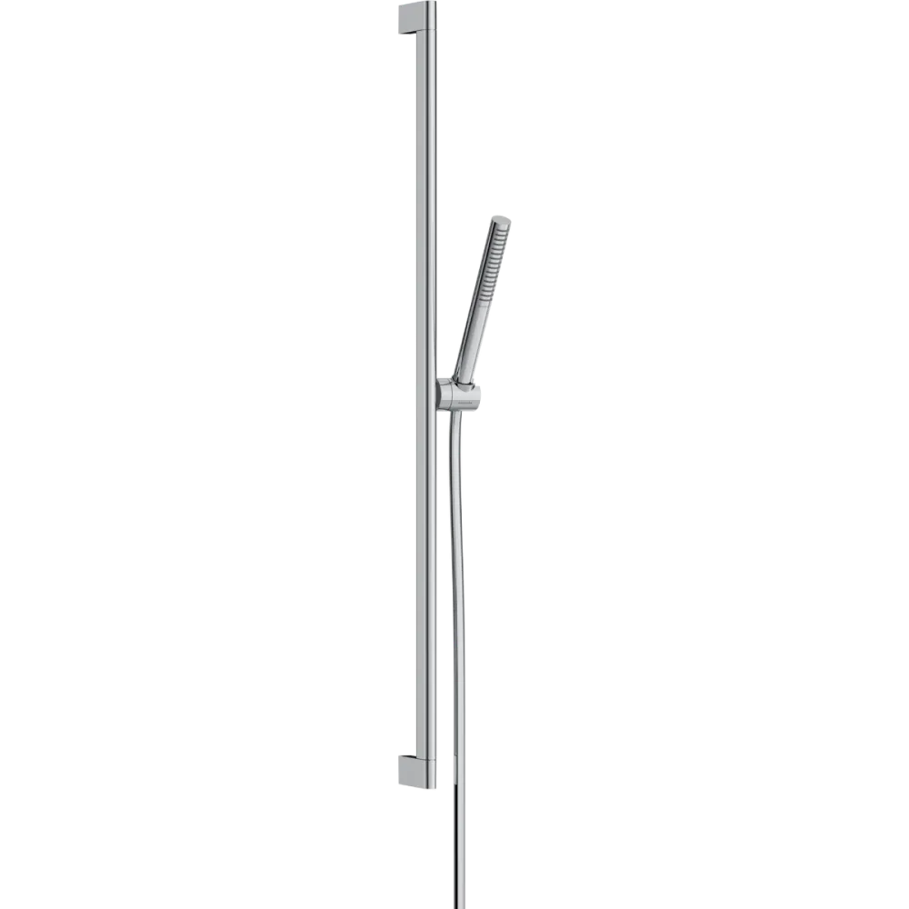 Душевой гарнитур Hansgrohe Pulsify S 100 1jet EcoSmart со штангой 90 см, хром