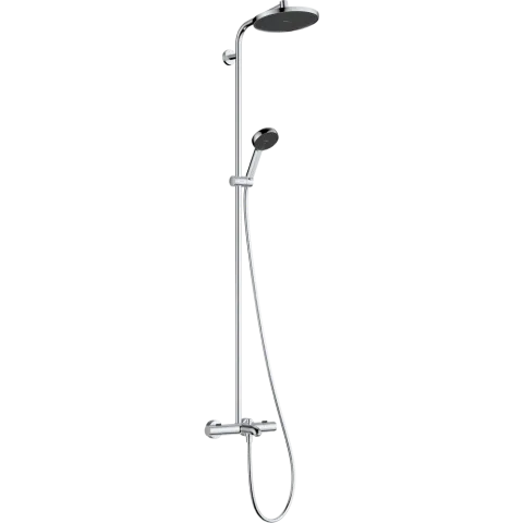 Душевая система Hansgrohe Activera S Showerpipe 240 1jet EcoSmart с термостатом для ванны Ecostat Fine, хром