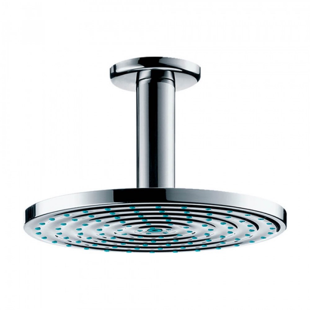 Верхний душ 9 л/мин с потолочным подсоединением Hansgrohe 180 1jet EcoSmart, хром