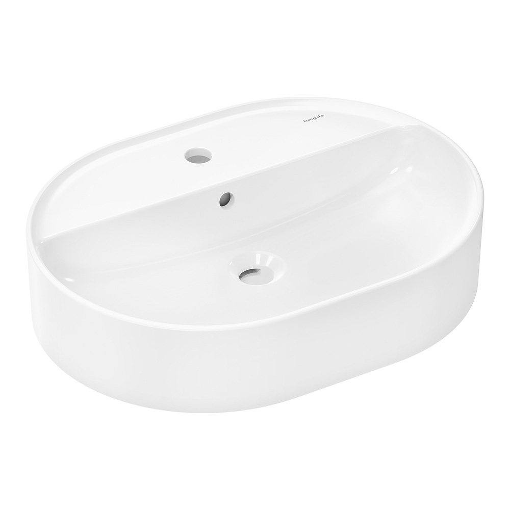 Раковина накладная Hansgrohe Xuniva U 600x450x130, белый
