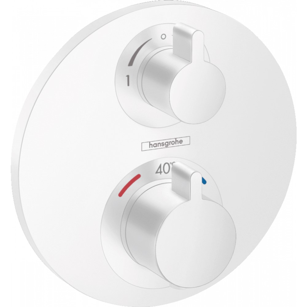 Термостат Hansgrohe Ecostat S для душа, белый матовый