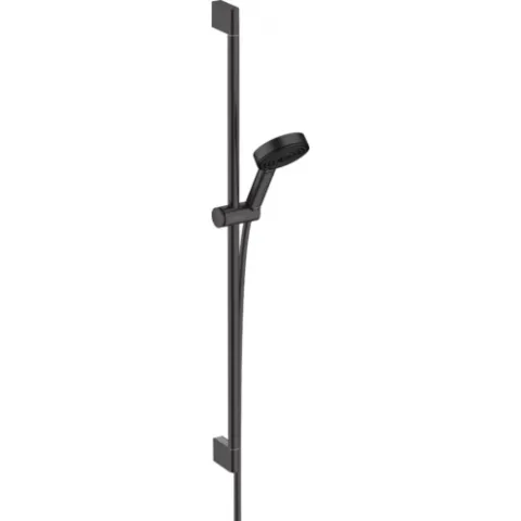 Душевой набор Hansgrohe Pulsify Select 105 3jet Relaxation EcoSmart со штангой 90 см, чёрный матовый