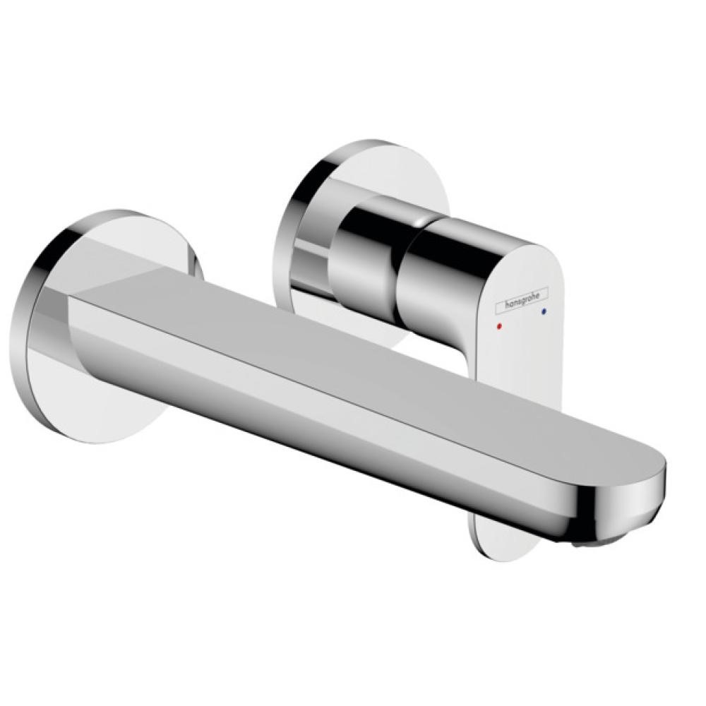 Смеситель для раковины Hansgrohe Rebris S, скрытого монтажа, настенный, с изливом 19.5 см, хром