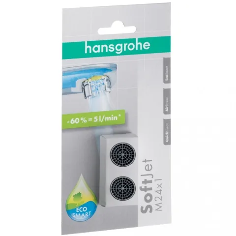Аэратор M24 x 1 для раковины Softjet Hansgrohe, хром