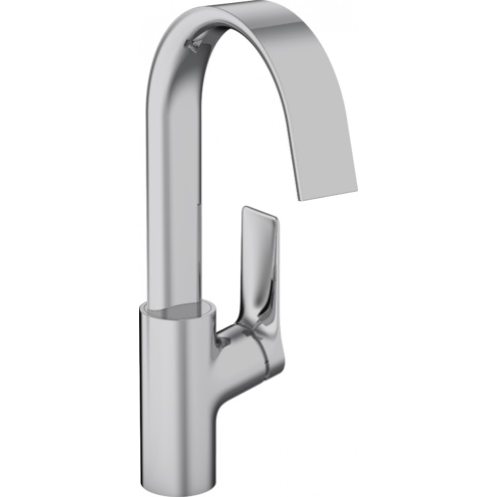 Смеситель для раковины Hansgrohe Vivenis, однорычажный, 210 с поворотным изливом, со сливным гарнитуром, хром