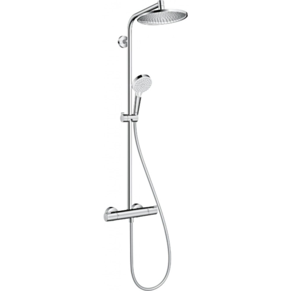 Душевая система Hansgrohe Crometta S 240 1jet Showerpipe с термостатом, хром