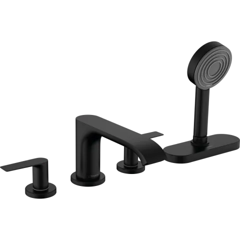Смеситель на борт ванны Hansgrohe Vivenis, чёрный матовый