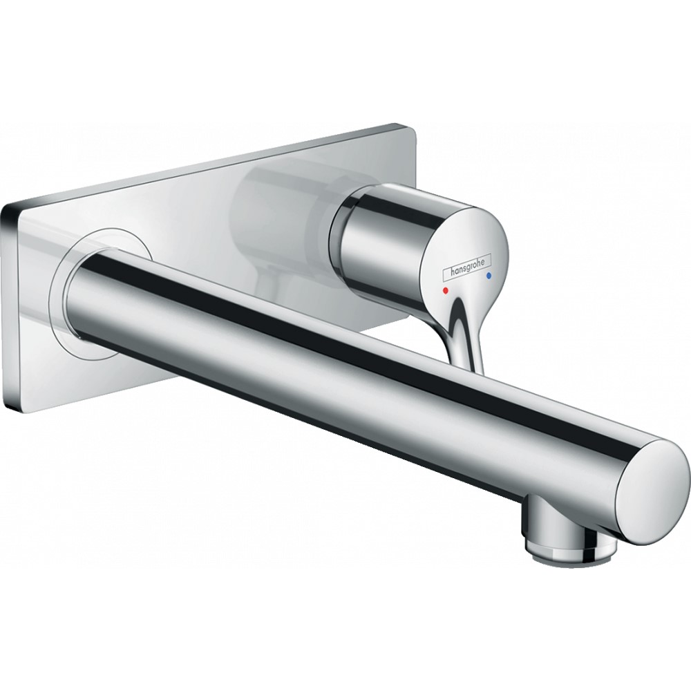 Смеситель Hansgrohe Talis S для раковины настенный с длинным изливом, хром
