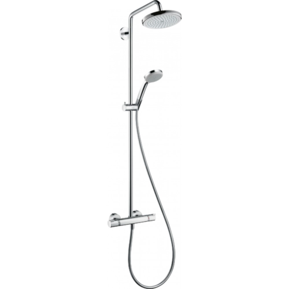 Душевая система Hansgrohe Croma 220 Showerpipe с термостатом, хром