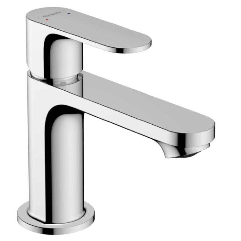 Смеситель для раковины Hansgrohe Rebris S 80, со сливным гарнитуром, хром
