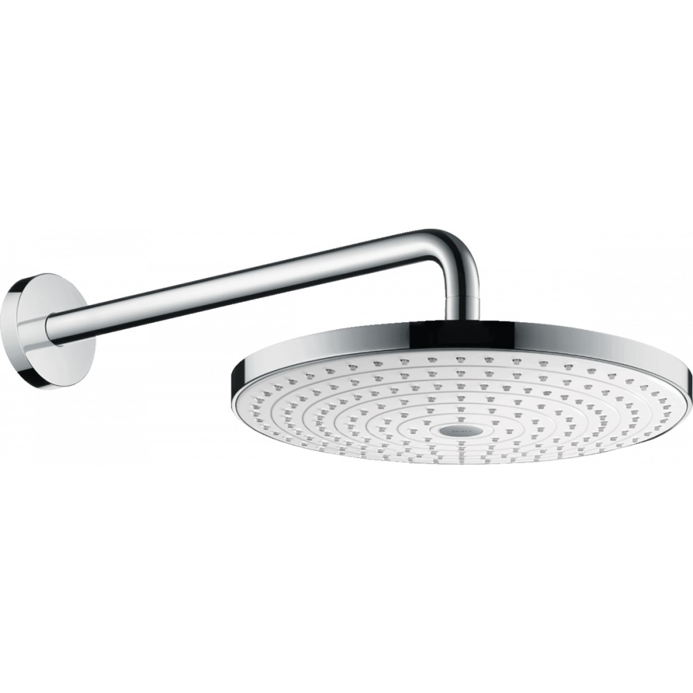 Верхний душ Hansgrohe Raindance Select S 300 2jet с держателем 390 мм, белый/хром