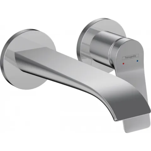 Смеситель для раковины Hansgrohe Vivenis, однорычажный, скрытого монтажа, настенный, с изливом 19,2 см, хром