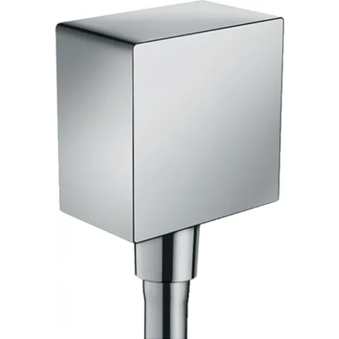 Шланговое подсоединение Hansgrohe FixFit Square с клапаном обратного тока, хром