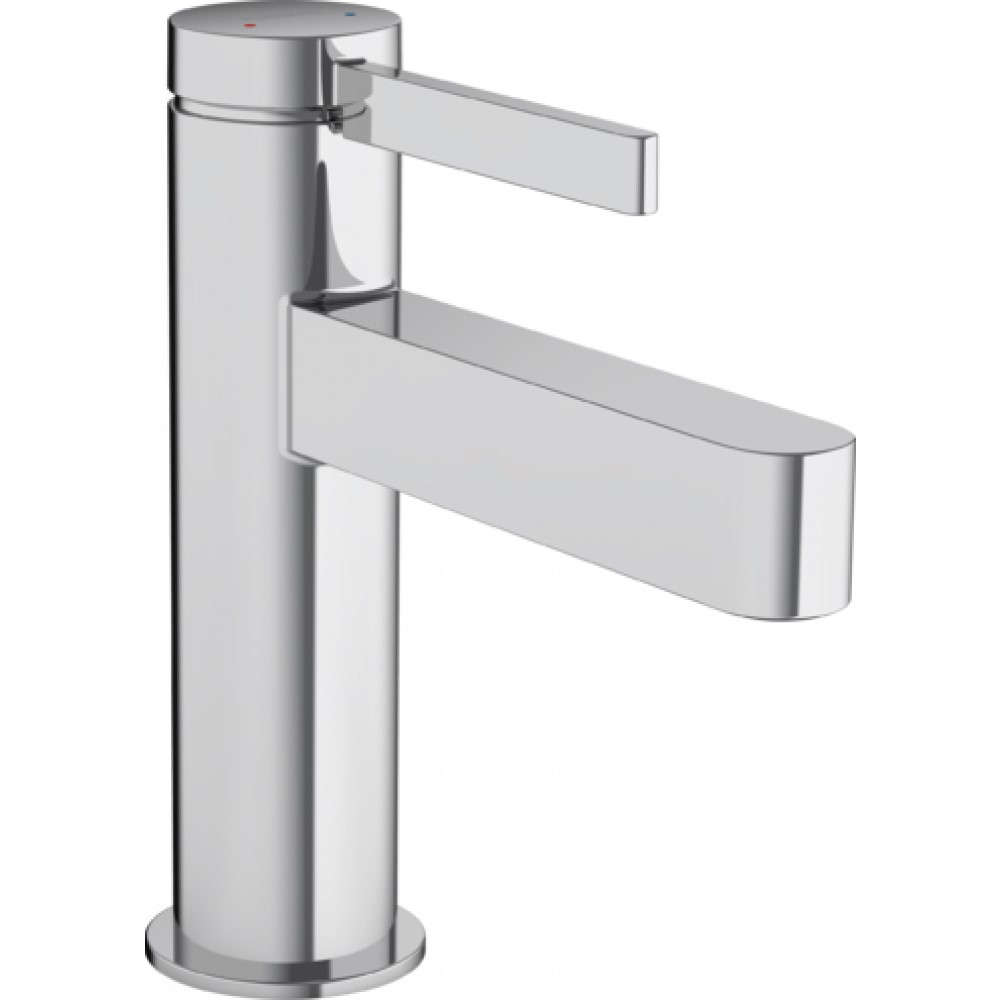 Смеситель для раковины Hansgrohe Finoris, однорычажный, 100 со сливным клапаном Push-Open, хром