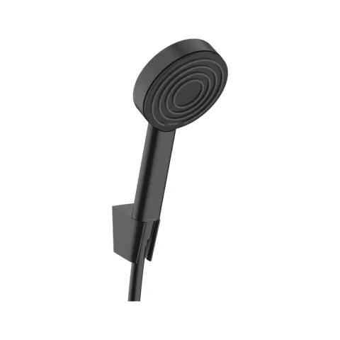 Душевой набор с держателем Hansgrohe Pulsify S 105 1jet шланг 125, чёрный матовый