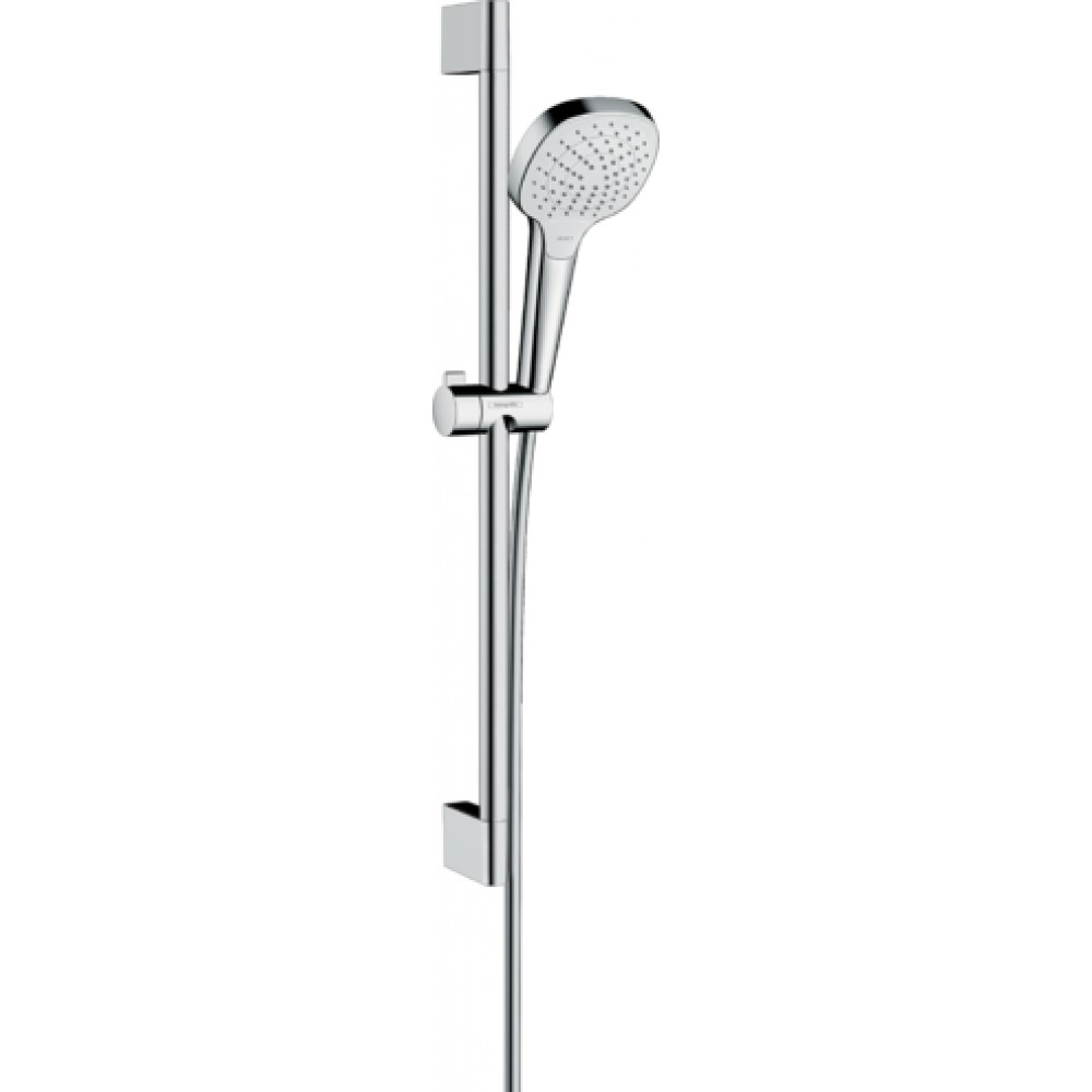 Душевой набор Hansgrohe Vario EcoSmart 9 л/мин со штангой 65 см, белый/хром