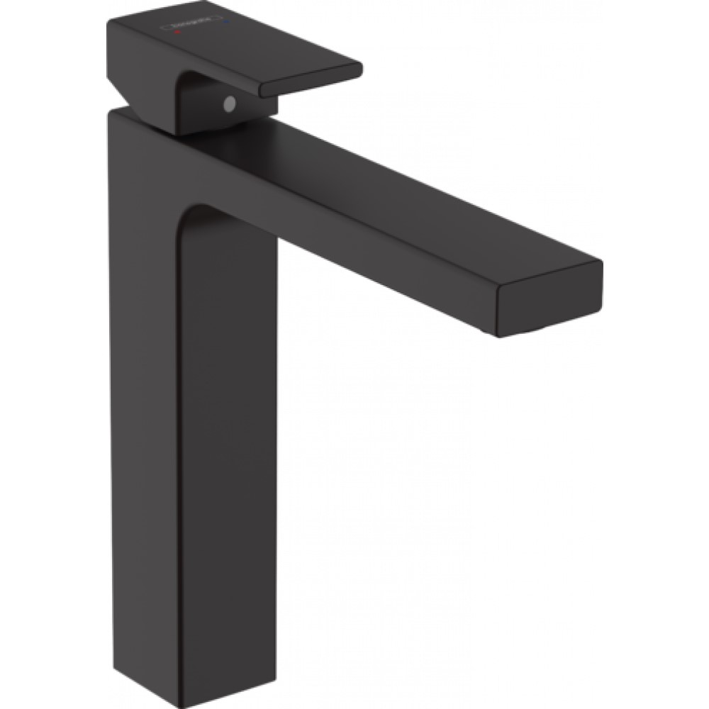 Смеситель для раковины 190, без сливной гарнитуры Vernis Shape Hansgrohe, чёрный матовый