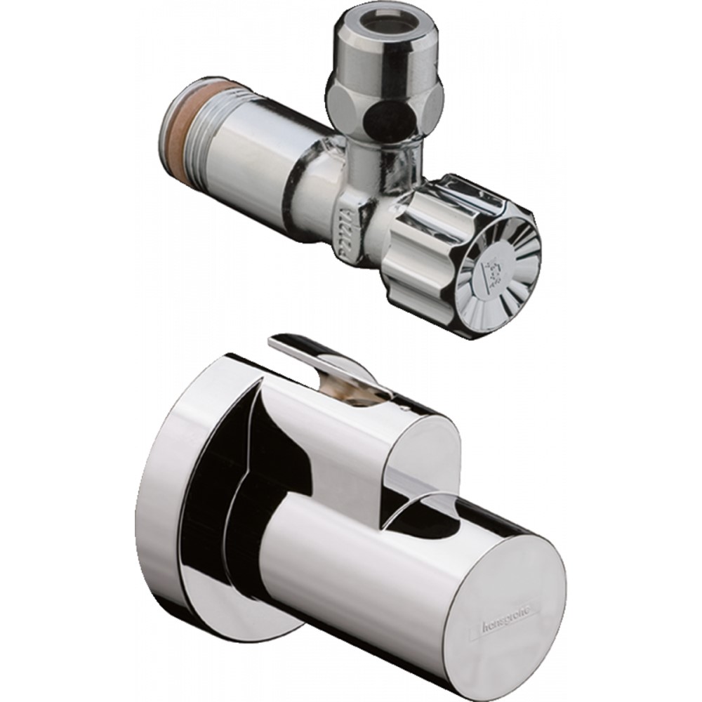 Вентиль угловой Hansgrohe, хром