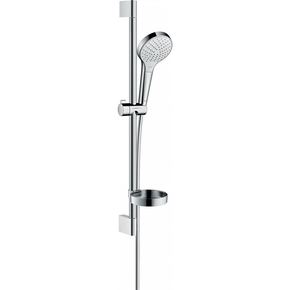 Душевой набор Hansgrohe Croma Select S Vario и мыльницей Casetta, белый/хром