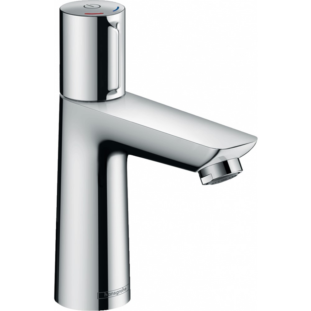 Смеситель Hansgrohe Talis Select E для раковины со сливным гарнитуром, хром
