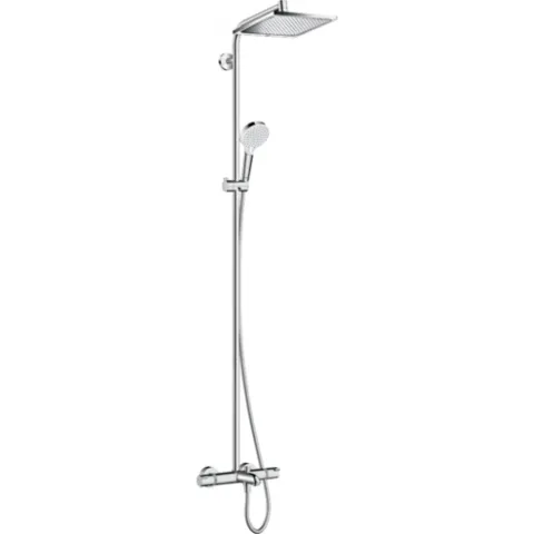 Душевая система Hansgrohe Crometta E 240 1jet Showerpipe с термостатом, хром