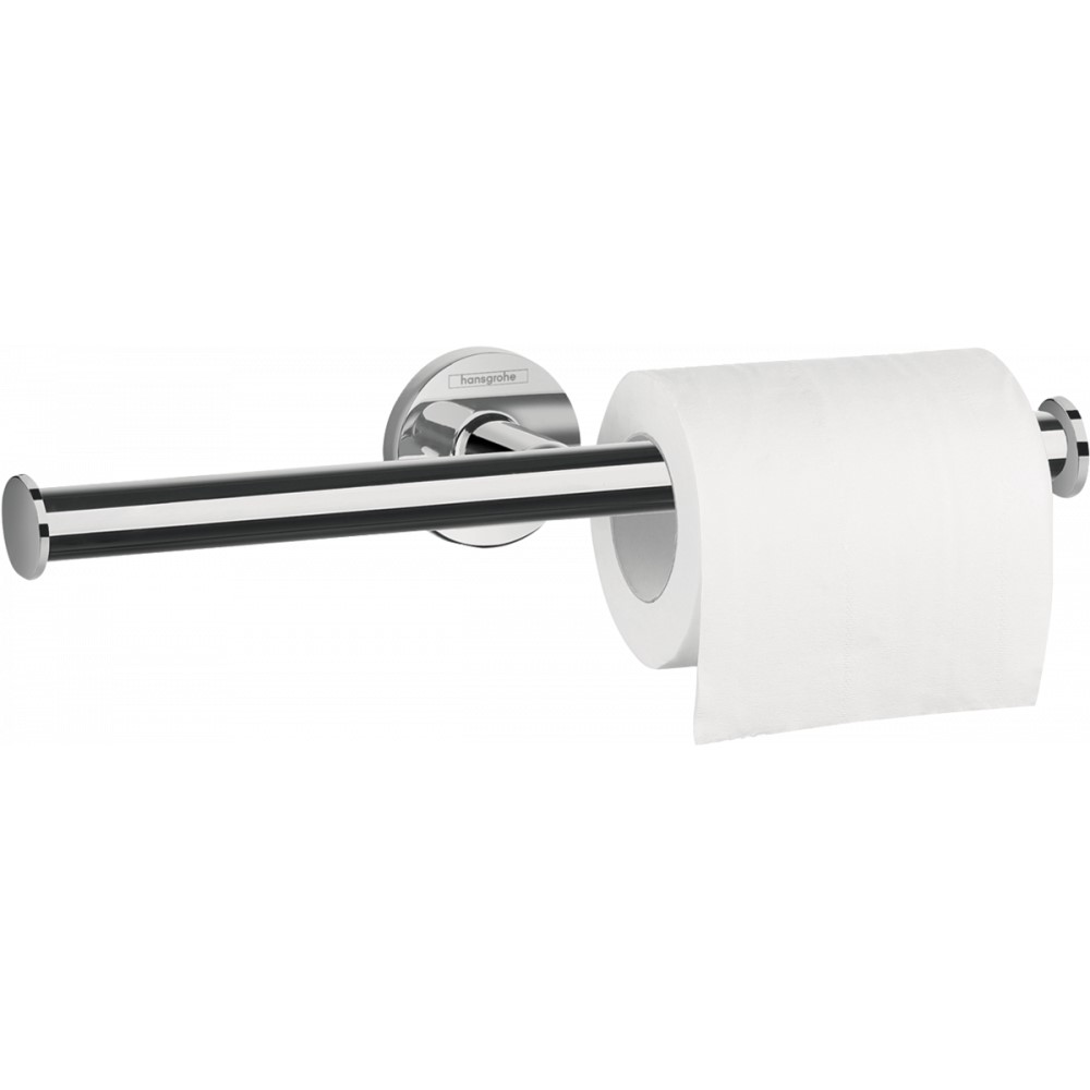 Держатель туалетной бумаги без крышки двойной Hansgrohe Logis Universal, хром