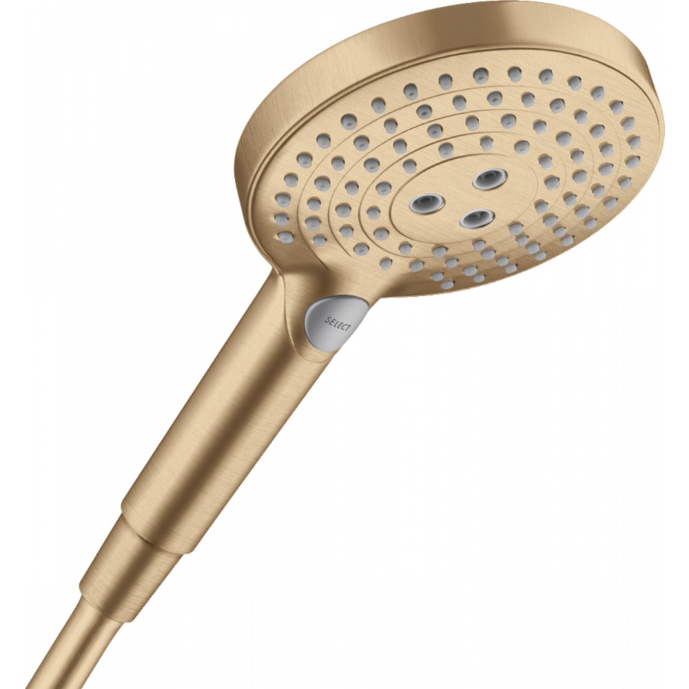 Ручной душ Hansgrohe Raindance Select S 120 3jet EcoSmart 9 л/мин, шлифованная бронза