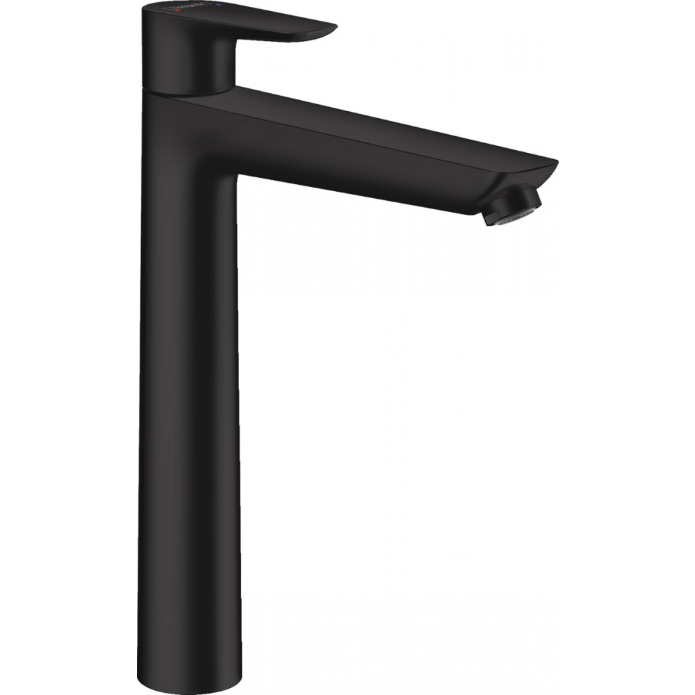 Смеситель для раковины Hansgrohe Talis E 240, однорычажный, без сливного набора, чёрный матовый