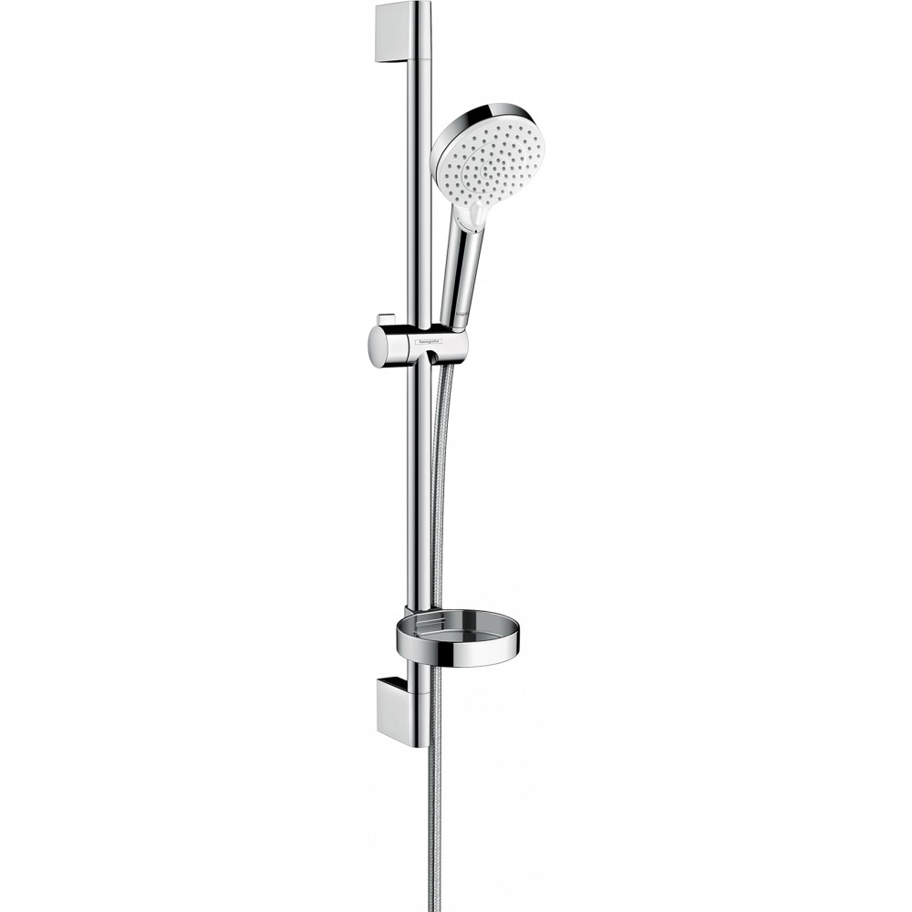 Душевой набор Hansgrohe Crometta Vario и мыльницей Casetta 65, белый/хром