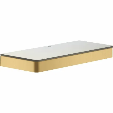 Полочка AXOR universal accessories 300х110 мм, настенный монтаж, шлифованное золото