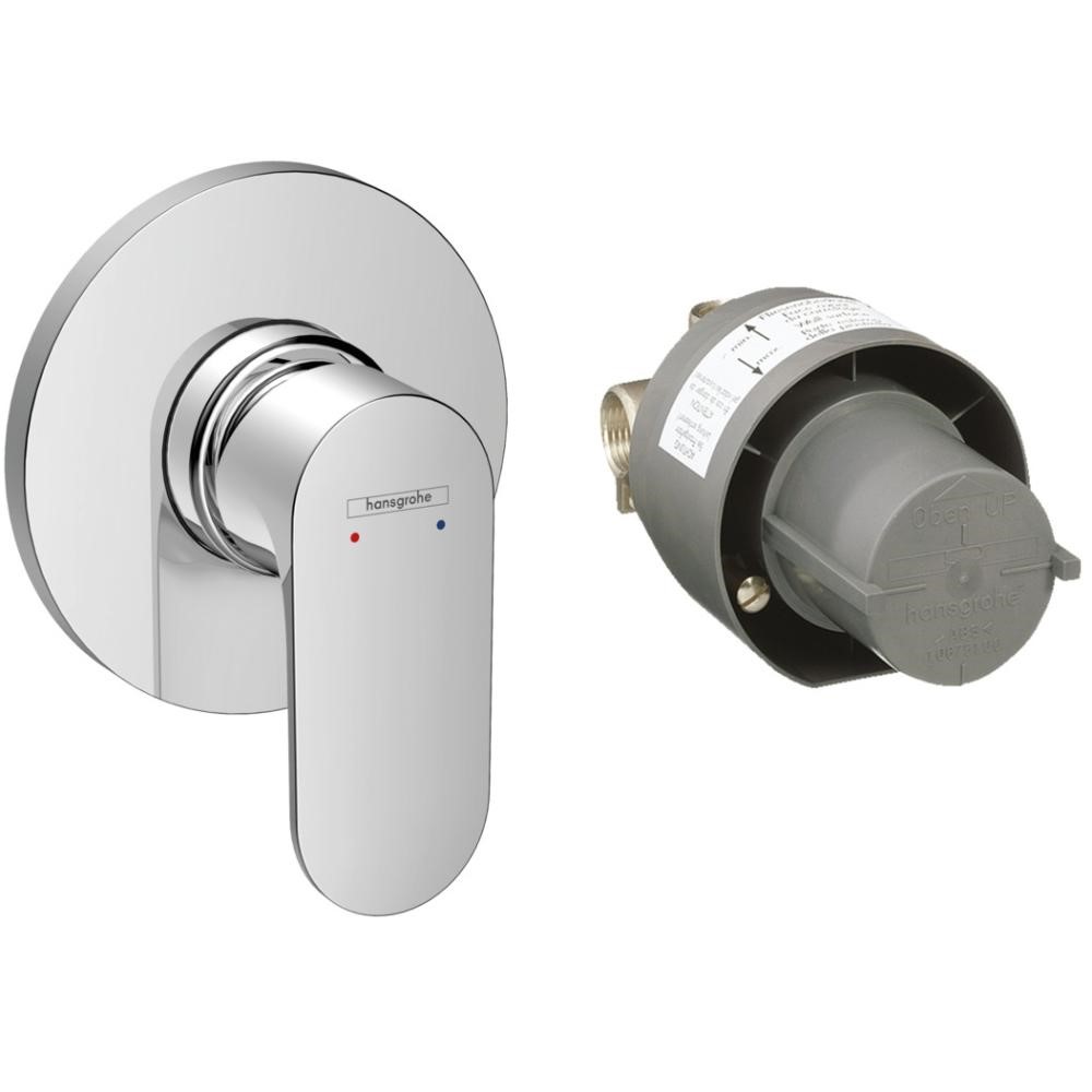 Смеситель для душа Hansgrohe Rebris S, скрытого монтажа, в комплекте со скрытой частью, хром