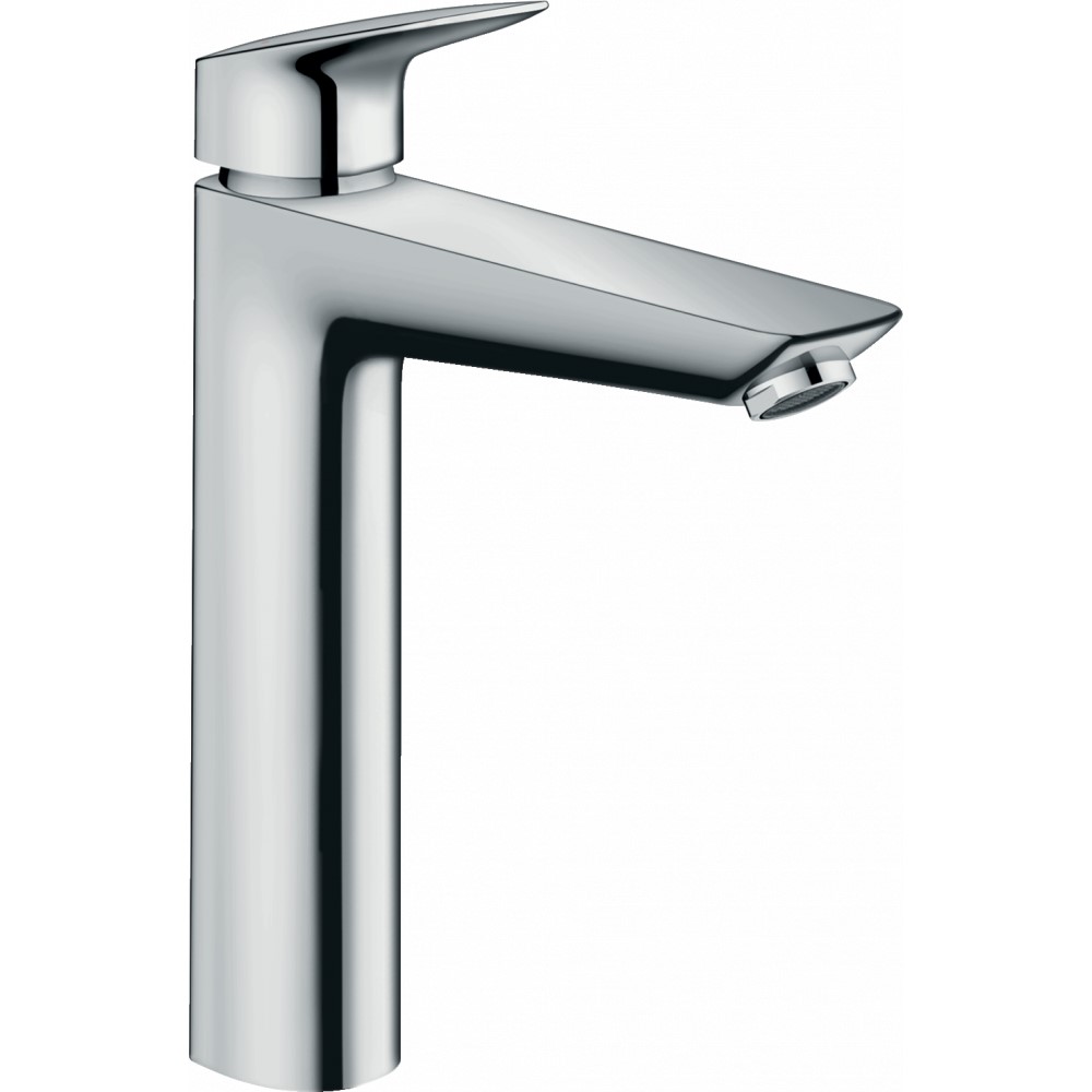 Смеситель Hansgrohe Logis для раковины, с высоким изливом, со сливным гарнитуром, хром